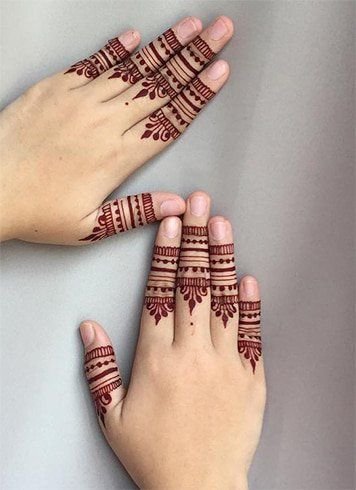 mehndi designs for fingers