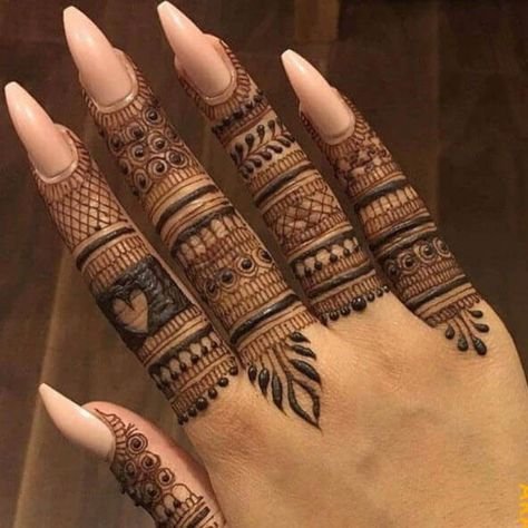 mehndi designs for fingers